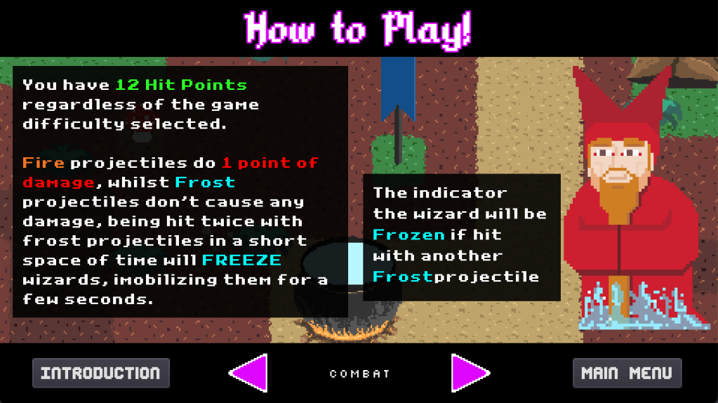 Wizard Brew combat page